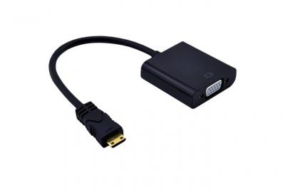 GENERIQUE CABLING Mini HDMI vers VGA, Adaptateur Mini HDMI vers VGA 