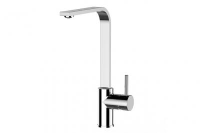 VIZIO Robinet de cuisine mitigeur chrom&eacute; bec pivotant 360&deg; design moderne VZSM010400 