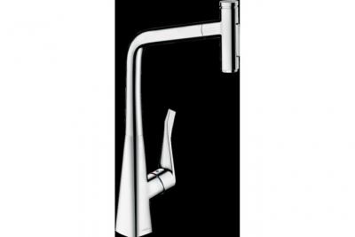 HANSGROHE Mitigeur de cuisine 320, avec douchette extractible 2 jets chrom&eacute;