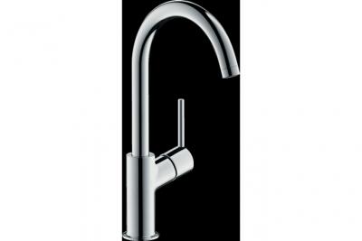 HANSGROHE Mitigeur lavabo Talis bec haut, bonde Push-Open chrom&eacute; - 32082000