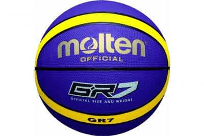 MOLTEN  bgr7-gk ballon de basket violet jaune taille 7