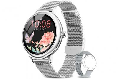 CHRONUS Montre Connect&eacute;e  ZX17 D&eacute;tection du Sommeil-Argent- 