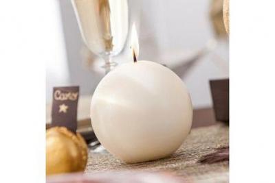 GRAINE CR EATIVE 140730 Moule Bougie Boule Plastique Blanc 23 x 4,5 x 26 cm