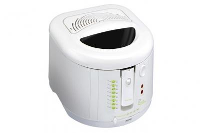 MPM Friteuse &eacute;lectrique compacte cuvette antiadh&eacute;sive lavable de 2 litre 1600W  DF-802