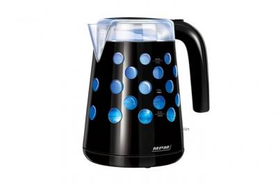 MPM , mcz-86 bouilloire &eacute;lectrique r&eacute;tro-&eacute;clair&eacute;e 1,7 l sans fil filtre anti-calcaire, 2200w, noir