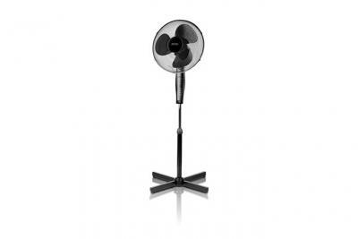 MPM Ventilateur de sol oscillant, 42 cm r&eacute;glable en hauteur, minuterie de 7,5 heures,, MWP-19, 50, Noir