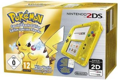 Console Nintendo 2DS Jaune Transparente + Pok&eacute;mon
