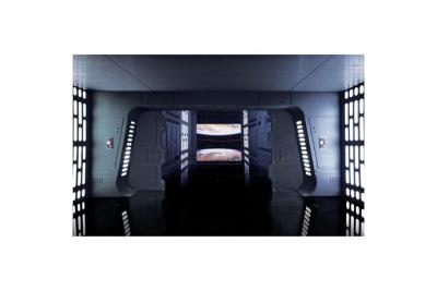 KOMAR  Papier Peint intiss&eacute; panoramique Rogue One : A Star Wars Story L'Etoile de la mort - Star Wars vaisseau vue sur planetes 400X250CM 