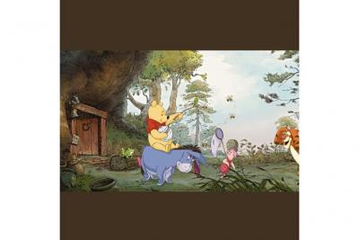 Komar 4-413 Papier Peint, Maison de Pooh, 368cm x 127cm