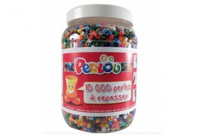 GRAINECREA Dtm Bocal de 10 000 perles &agrave; repasser assorties Perlou
