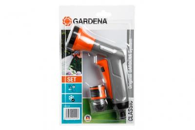 GARDENA Pistolet d'arrosage Basique + raccord aquastop  18312-33