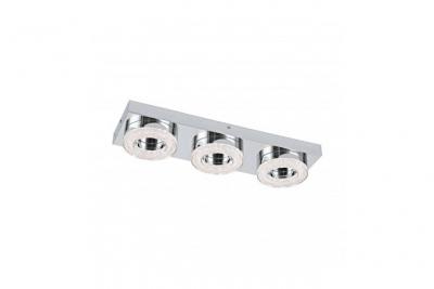 EGLO Plafonnier FRADELO 3 ampoules chrome abat jour chrome