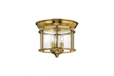 HINKLEY  Plafonnier Gentry, 3xE14, laiton poli/transparent