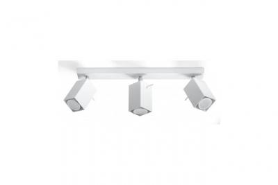 SOLLUX LIGHTING Plafonnier en acier blanc Merida 3 - Sollux
