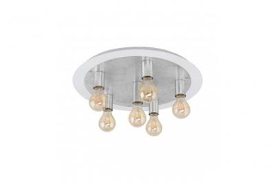 EGLO  97496 Plafonnier, Acier, 4 W, Weiss, Silber