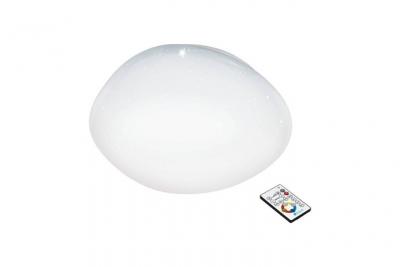 EGLO Sileras Plafonnier Led Blanc T&eacute;l&eacute;commande Incluse, Cct