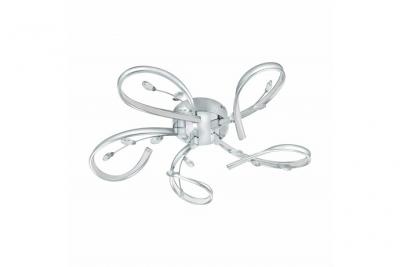 EGLO  Vallemark Applique Murale / Plafonnier 5 Ampoules Aluminium 6,6 W Chrom&eacute;