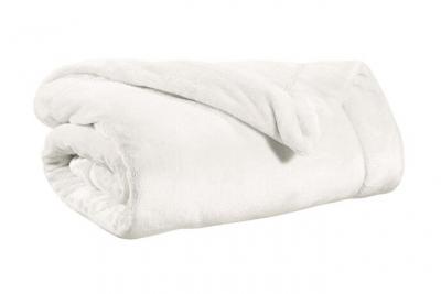 VIVARAISE  - Plaid en polyester Tender 200 x 150 cm neige
