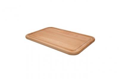 T&G WOODWARE Planche &agrave; d&eacute;couper rectangle 45x30 cm en h&ecirc;tre avec rigole - Woodware - Marron - Bois 
