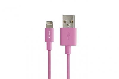 PNY  C-UA-LN-P01-04 C&acirc;ble Lightning de Recharge/Synchronisation Rose