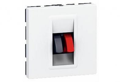 LEGRAND  078751 - Prise haut-parleur Prog Mosaic - 2 mod - blanc