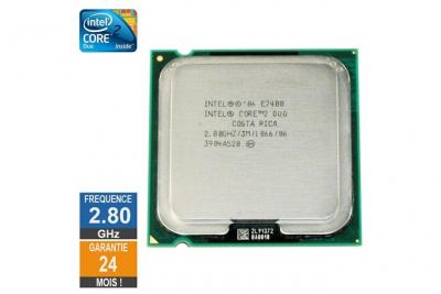 INTEL Processeur  Core 2 Duo E7400 2.80GHz SLB9Y LGA775 3Mo 