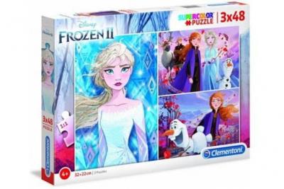 CLEMENTONI  Disney Frozen Ii Maxi Puzzle 3x48 Pieces Multicolore