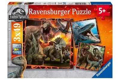 RAVENSBURGER Jurassic World - Fallen Kingdom, 3x49st.