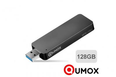 QUMOX  128Go Disque Flash SSD portable Solid State Flash Drive USB 3.1 Stick 420MB/s