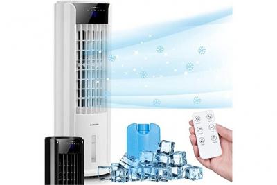 KLARSTEIN  - Rafra&icirc;chisseur d'air 4 en 1 Skyscraper Horizon 486m&sup3;/h 60W Blanc - Blanc