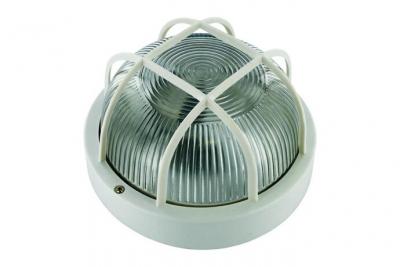  RANEX Applique de s&eacute;curit&eacute; ronde avec grille de protection - Blanc