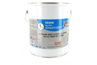 SOLOPLAST R&eacute;sine polyester &Eacute;co  Cond.: Pot de 5 kg sans durcisseur