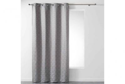 Rideau Jacquard ""Dynastie"" 140x260cm Gris