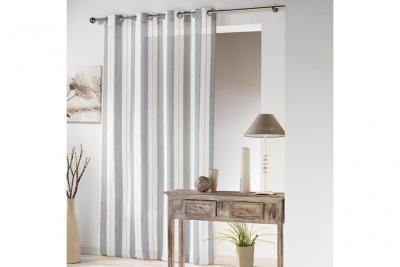 Panneau a oeillets 140 x 240 cm tisse naturel helios Gris