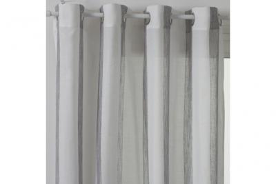 Atmosphera Cr&eacute;ateur d'int&eacute;rieur - Rideau Voilage Hugo 140x240cm Gris