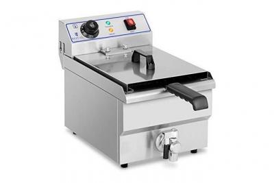 ROYAL CATERING Friteuse &Eacute;lectrique De Restaurant Simple Professionnelle RCEF16DH (3 200 W, Volume Total: 10 l/Huile: 6,5 l, Temp&eacute;rature ? 200 &deg;C,