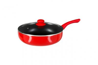5FIVE Sauteuse en alumunium ""essentielle"" 28cm rouge