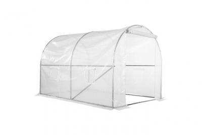OUTSUNNY Serre de jardin tunnel 6 m&sup2; blanc