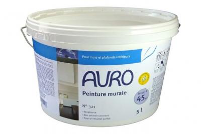 AURO  - Peinture murale n&deg;321 5l int&eacute;rieur blanc mat