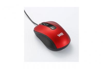 WE  - Souris - filaire - USB - rouge 