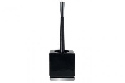  Spirella - Brosse Wc avec support C&eacute;ramique roma Noir & Argent - Noir