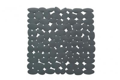 SPIRELLA Tapis Fond de douche pvc marathon 54x54cm Gris Fonc&eacute; - Gris - 