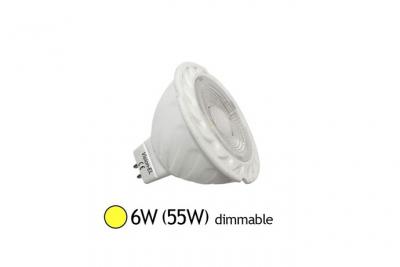 VISION EL Ampoule led GU5.3 - 6W 75&deg; Dimmable blanc-chaud-3000k - dimmable