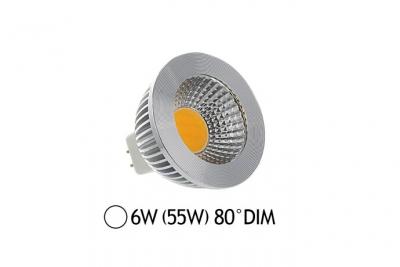 MIIDEX LIGHTING Ampoule led GU5.3 - 6W 75&deg; Dimmable blanc-froid-6000k - dimmable