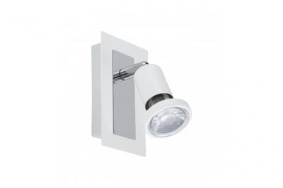 EGLO  94958 Spot, Acier, 5 W, Blanc, Chrom&eacute;