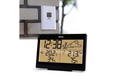 ALECTO Station m&eacute;t&eacute;o avec capteur ext&eacute;rieur sans fil  WS-2300 Noir