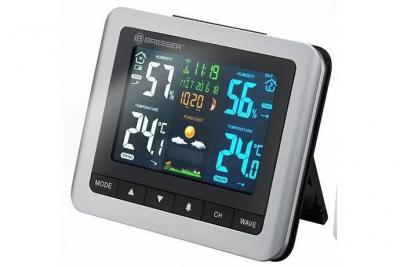 Station m&eacute;t&eacute;o BRESSER MeteoTemp WTM avec &Eacute;cran multicolore