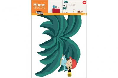 DRAEGER PARIS 1886 Affiche Sticker mural Palmiers et pirates XXL Draeger la carterie 