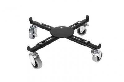 EDA Support extensible &agrave; roulettes pour pot de 28,5 &agrave; 40,5 cm