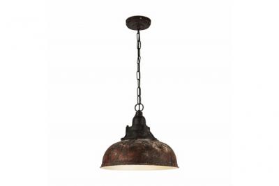EGLO Lampe suspendue Vintage grantham brun antique-1 &oslash; 37cm dimmable en beige